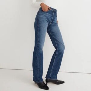 Madewell The 90s Straight Leg Dark Medium Wash Jeans